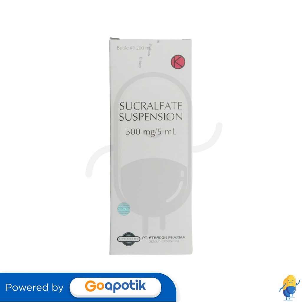 Sucralfate Etercon 500 Mg/5 Ml Suspensi 200 Ml