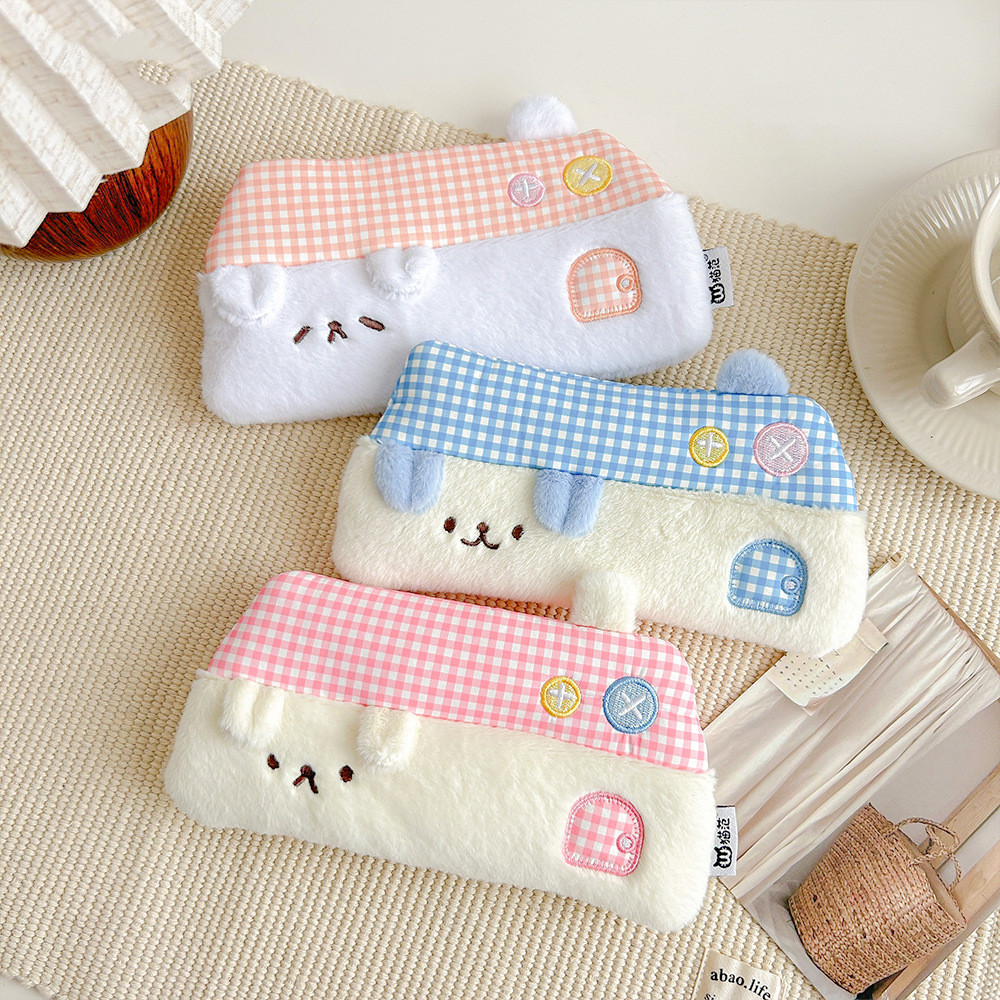 

Small house plush coin purse pen bag Cute pencil case storage bag