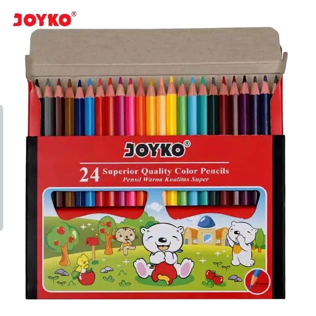 

JOYKO Pensil Warna 24 Warna Pendek (isi 24) CP-S24 - ARM