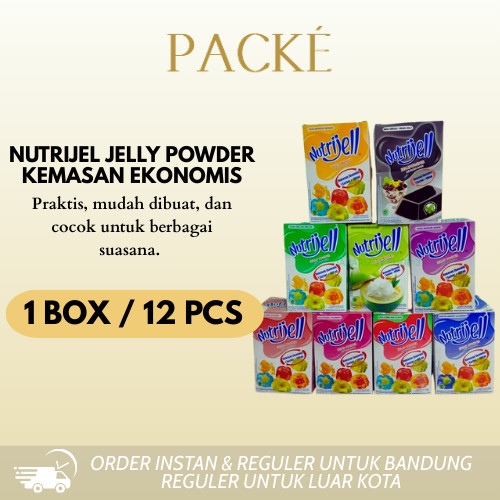 

Nutrijel/Agar-Agar/Puding Kemasan Ekonomis 10 g 1 BOX / 12 PCS
