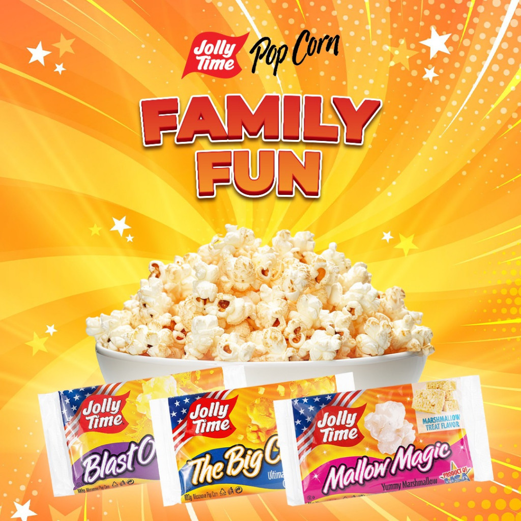 

Emama.store Jolly Time - Paket Family Fun (1BOB, 1TBC, 1MM) - Mircowave Popcorn -Live