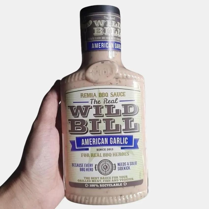 

Remia BBQ Sauce The Real Wild Bill American Garlic Saus BBQ 450ml