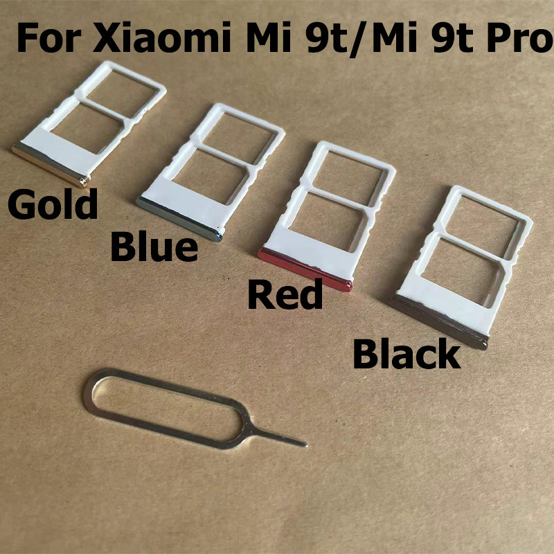 New For Xiaomi Mi 9T Sim Card Socket Slot Tray Reader Holder Connector For Mi 9T Pro Micro SD Adapte
