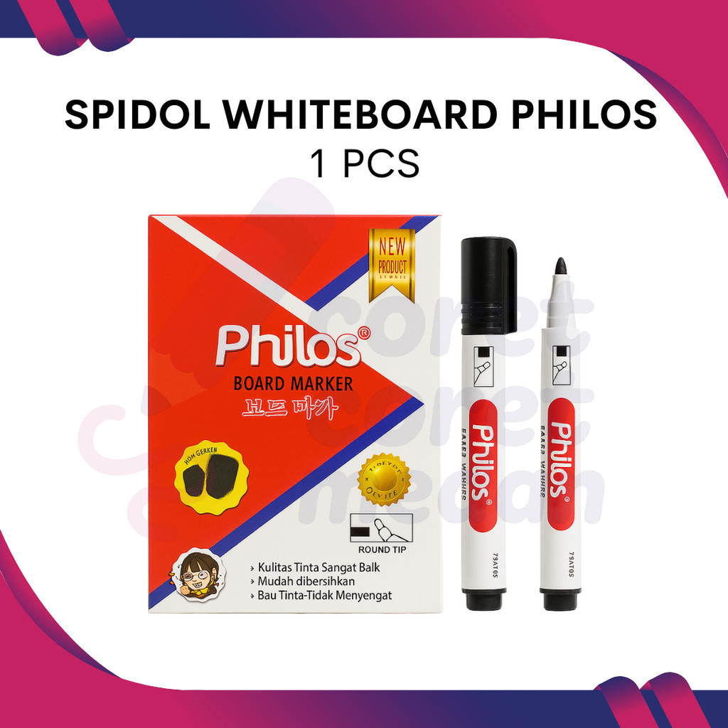 

SPIDOL PERMANENT MERK PHILOS PREMIUM SANGAT BAGUS