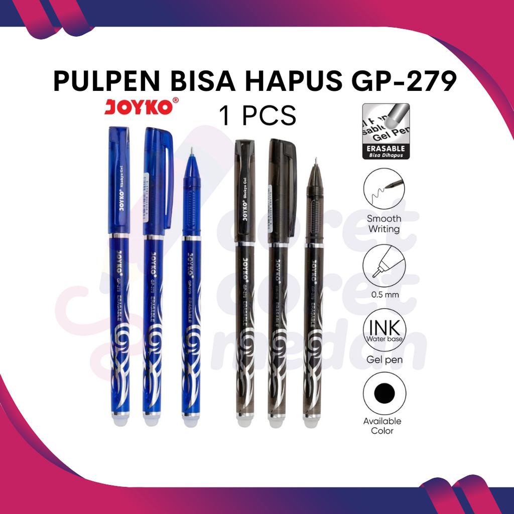 

PULPEN GEL BISA DIHAPUS JOYKO GP-279 SHOKYO PER PCS