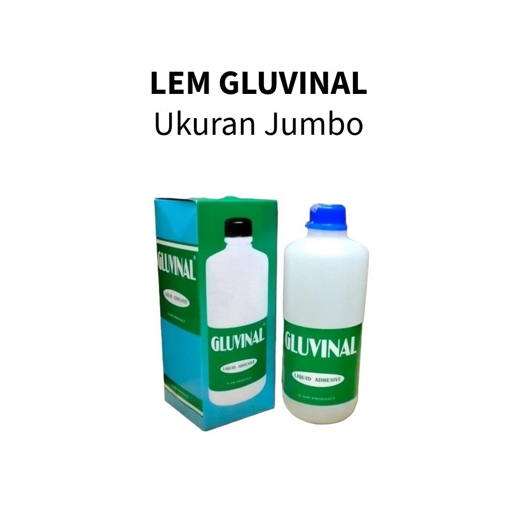 

❤️️Lem Gluvinal 500ml Jumbo / Lem kertas / lem gluvinal untuk slime❤️️