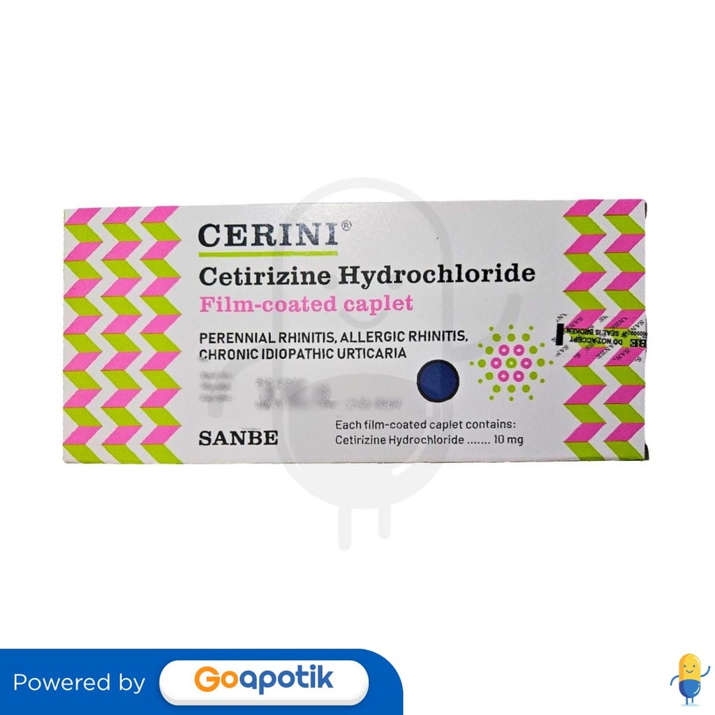 Cerini 10 Mg Box 20 Kaplet