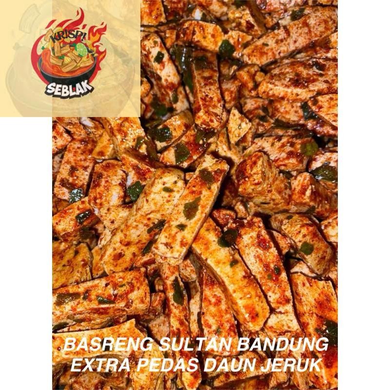 

Seblak krispi [500GR] BASRENG SULTAN BANDUNG EXTRA PEDAS DAUN JERUK Seblak