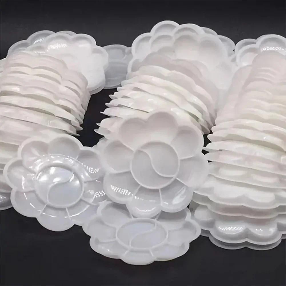 

18/12/10 cm High-quality Painting Palette Plastic Paint Tray Reusable Flower Paint Palette for Artists Acrylic Watercolor Oil
