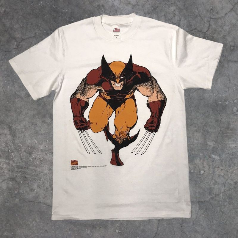 (TOP) Kaos Marvel bootleg tshirt Wolverine vintage style