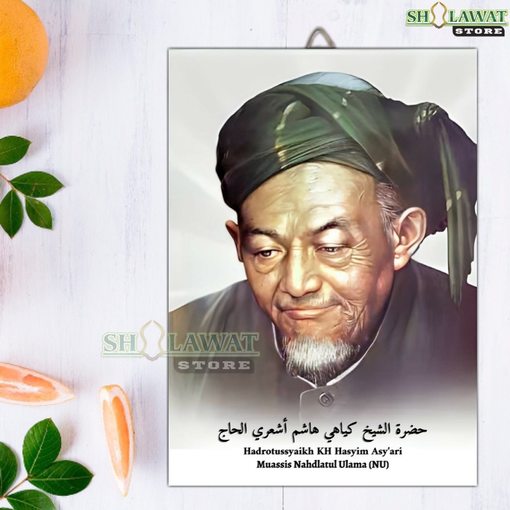 Poster Mbah Hasyim Asyari / Poster KH Hasyim Asyari / Poster Ulama dan Habaib / Wall Decor Mbah Hasy