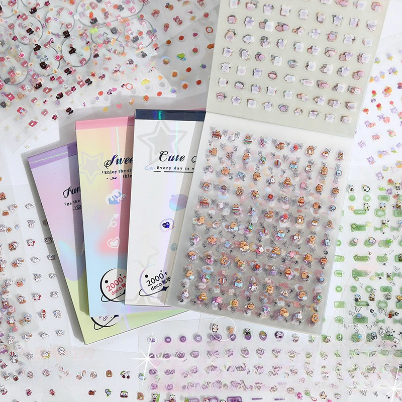 

[HARU] 2000pcs Mini Cute Series Sticker Book Stickers Dekorasi Binder Scrapbook Jurnal Stiker DIY Stike