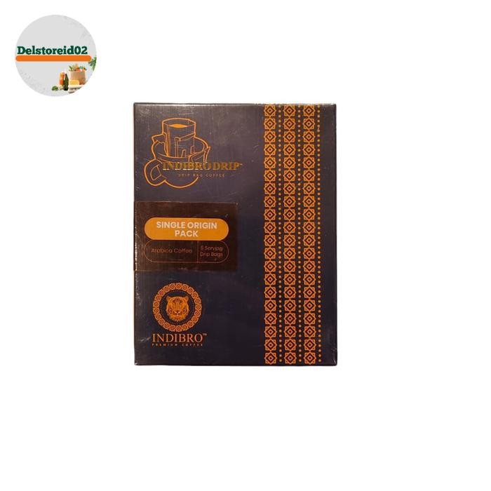 

Indibro drip bag coffee single origin pack arabica coffee 5 x 12 gram