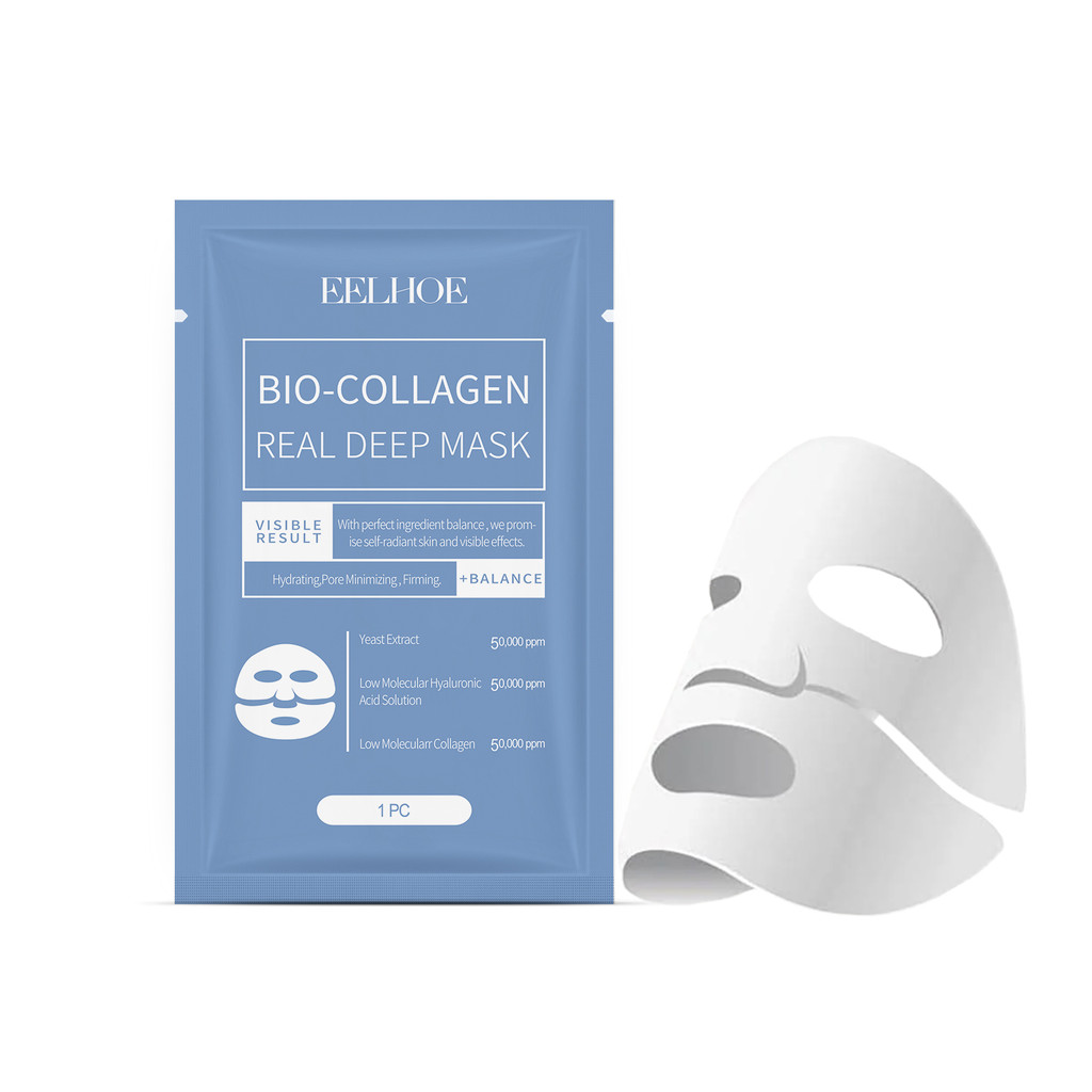 EELHOE Collagen Mask Hydrating and Moisturizing Facial Skin Moisturizing and Brightening Collagen Ma