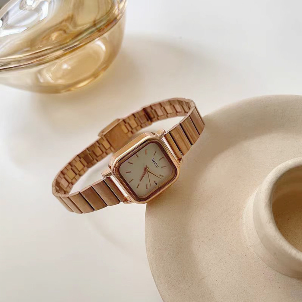 Best Deals Jam Tangan Wanita Rantai Warna Silver Gold Jam Cewek Strap Elegan Mewah Emas Korea