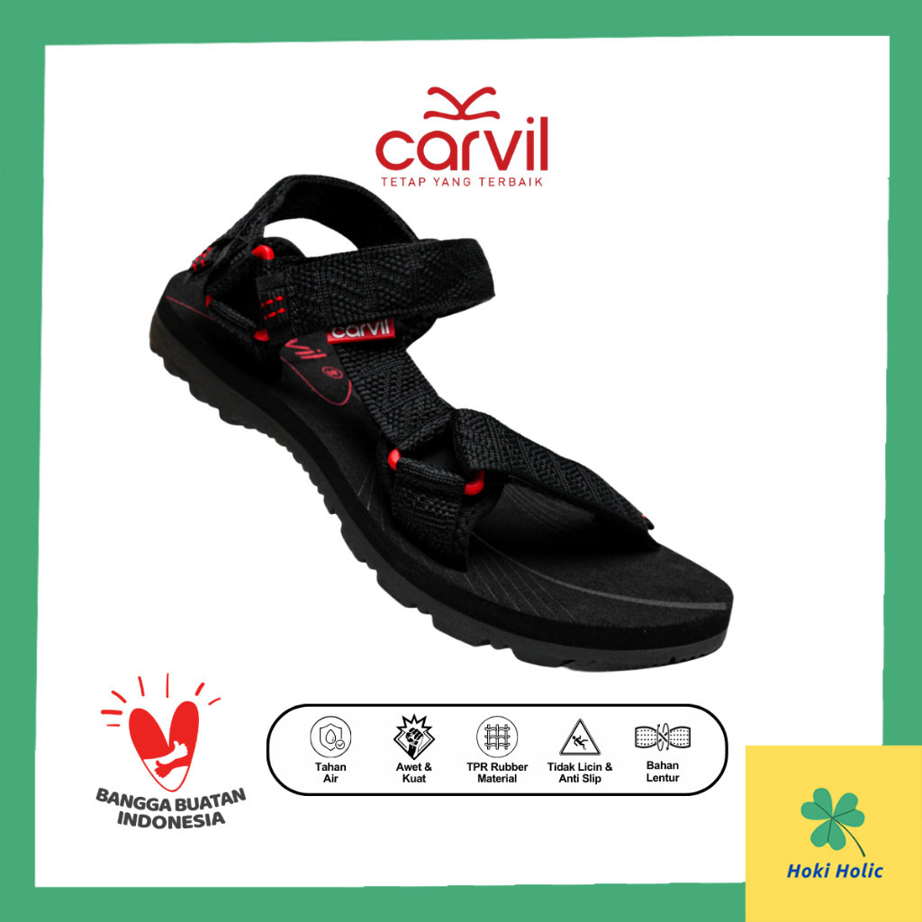 Sandal Gunung Pria Carvil - Sepatu Sandal Pria Gunung Carvil  Anti Slip - Sendal Gunung Pria ILASHOP