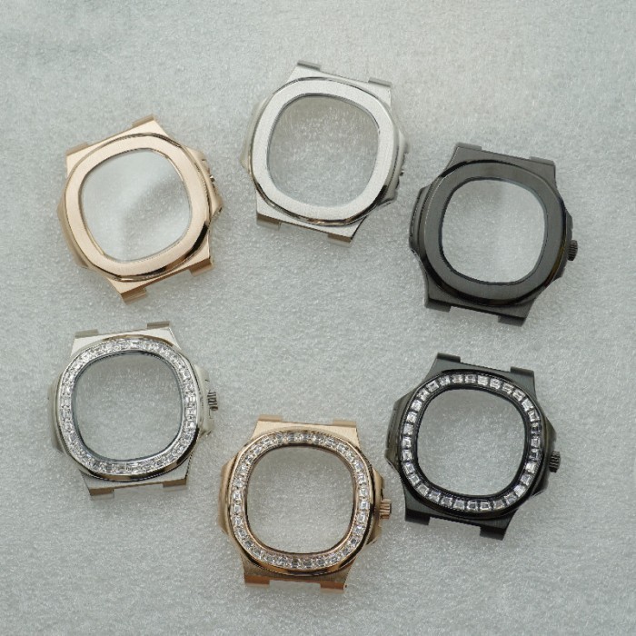 Seiko Mod Nautilus Diamond/non diamond Bezel Case NH35