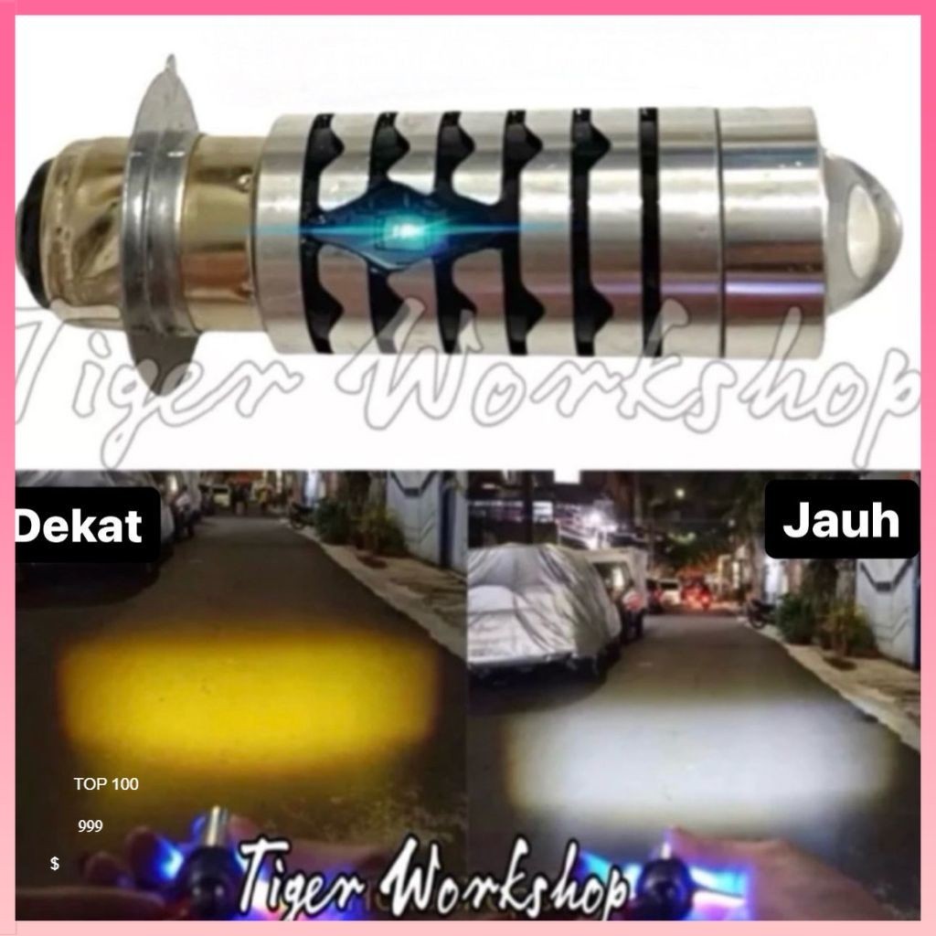 LAMPU LED MOTOR H6 LASER 2 WARNA | LED H6 LASER MOTOR UNIVERSAL | BOHLAM LED H6 MOTOR