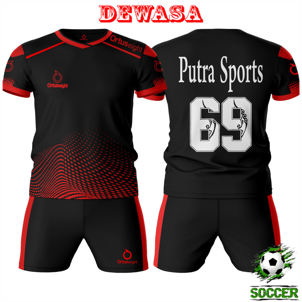 Pasang Nama Dan Nomor JERSEY FUTSAL  / JERSEY BOLA  / JERSEY PRINTING BISA  FREE NAMA PUNGGUNG DAN N