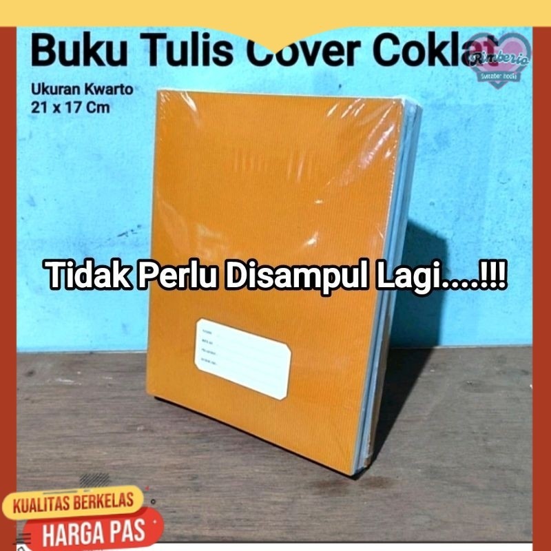 

1 Pak Buku Tulis 50 Lembar & 38,40,58 COVER COKLAT isi 10 Buku ( Ukuran Kwarto & Campus Besar )