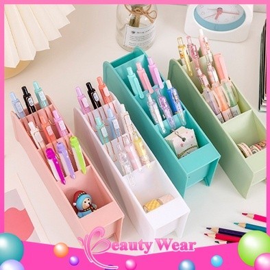 

Kotak Pensil Miring Tempat Organizer 4 Layer Multifungsi Alat Tulis Rumah Kantor Make Up