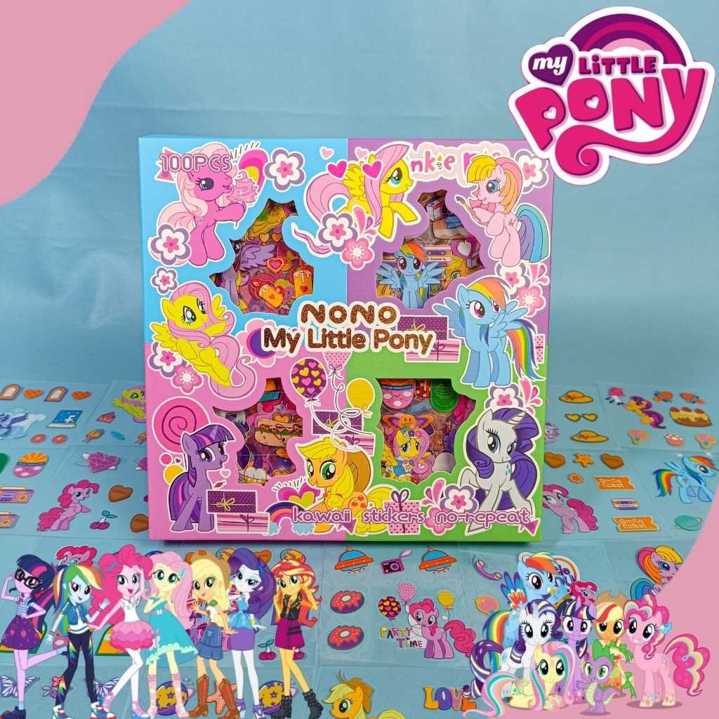 

Sticker Lucu Viral Nono My Little Pony Tempel Hp Buku Botol Minum Isi 100Lembar