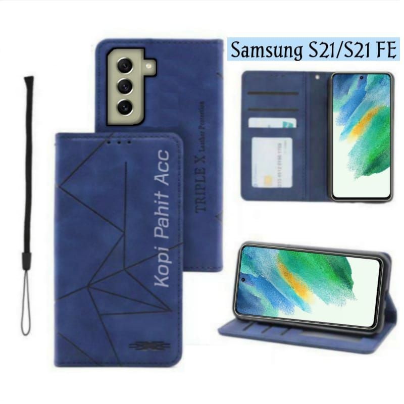 Casing Samsung Galaxy S21 S21+ S21 FE Flip Cover Wallet Sarung Hp Case Dompet Sarung Kulit