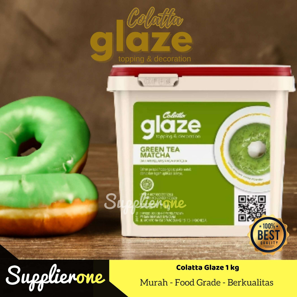 

Colatta Glaze GreenTea / Selai GreenTea 1kg / Selai Roti / Topping Selai Colatta Glaze