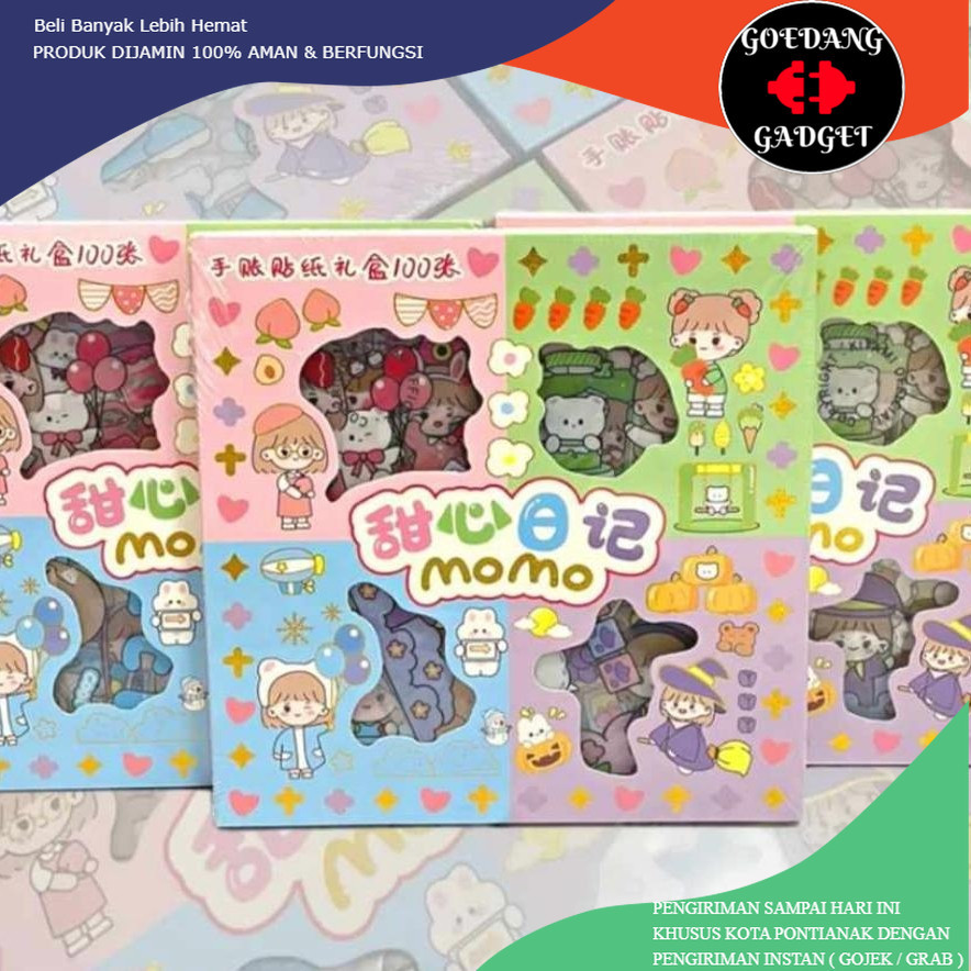 

STIKER MOMO STIKER TAHAN AIR KOREA ISI 100 LEMBAR STICKER 2D MOMO 2 D ISI 100LEMBAR STIKER KARTUN KOREA