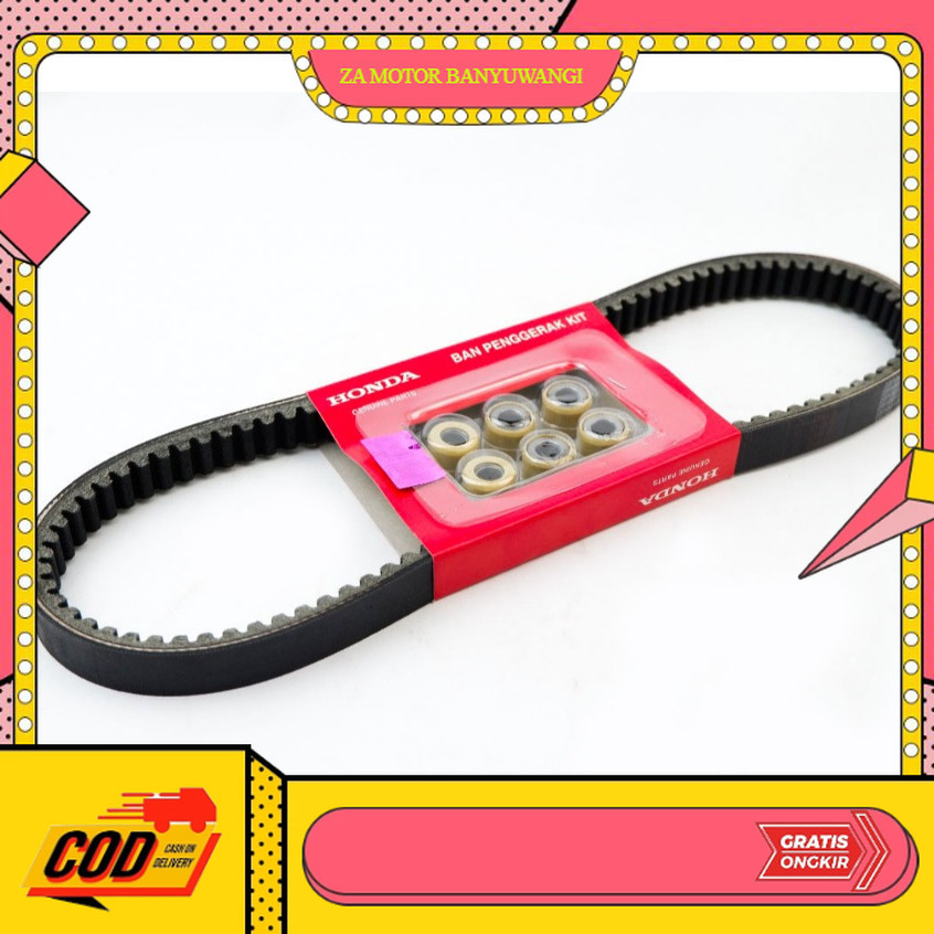 Vanbelt Set Roller KVB Honda Vario 110 Karbu Techno Onderdil motor