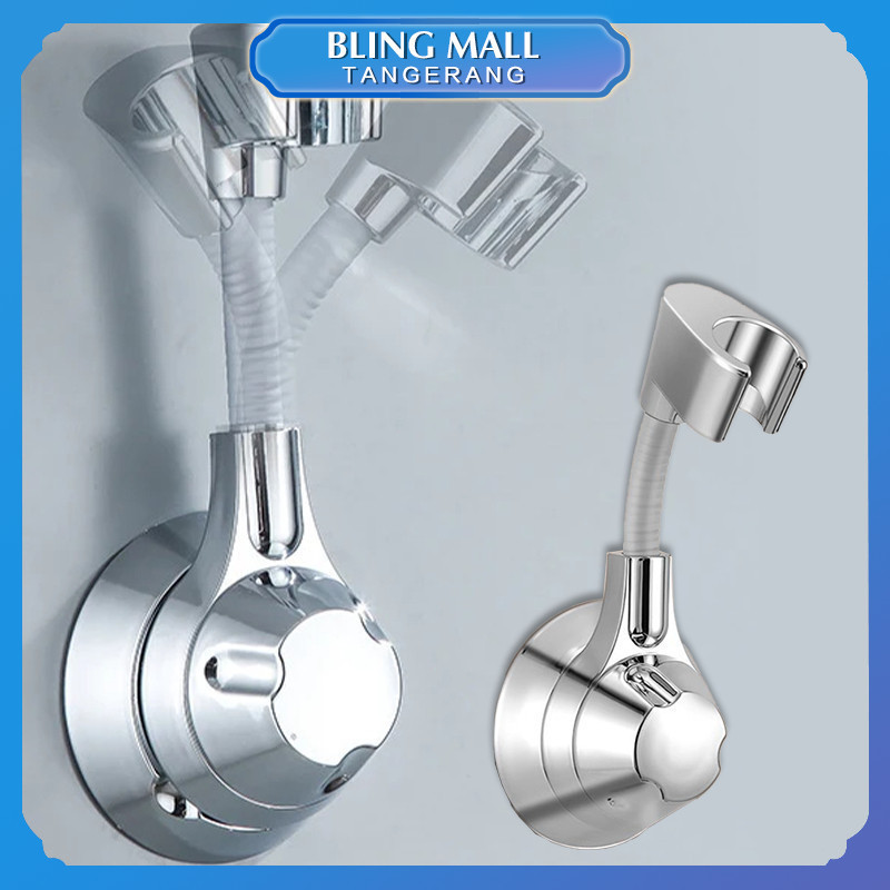 Holder Shower Adjustable 360° Cantolan Shower Kamar Mandi Tanpa Meninju Tempat Shower Tempel Tembok