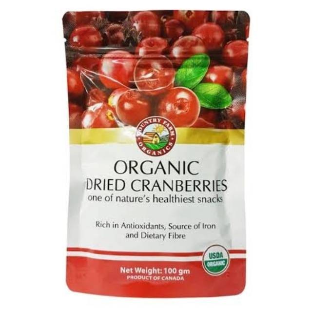 

JG Dried Cranberries Organik 100g. Buah Cranberry Kering Organik