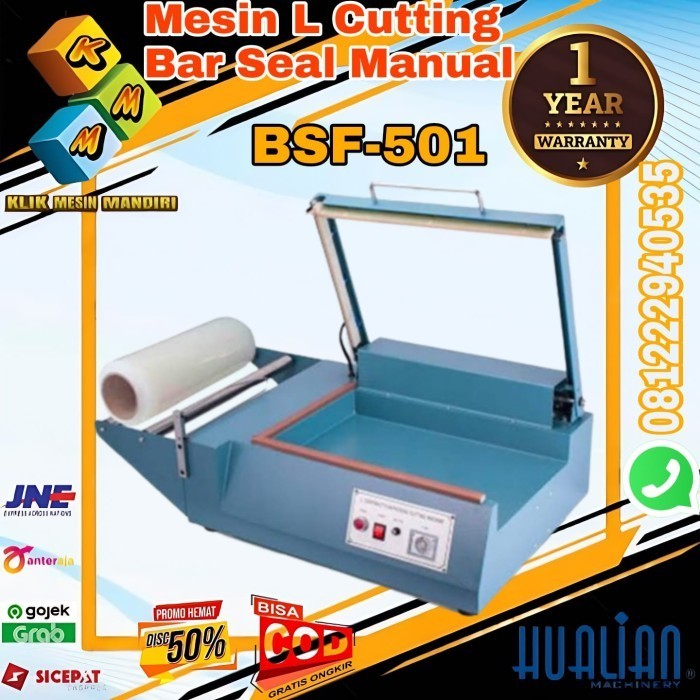 Mesin L Bar Sealer Cutting Plastik Wrapp Shrink Mesin Potong Plastik