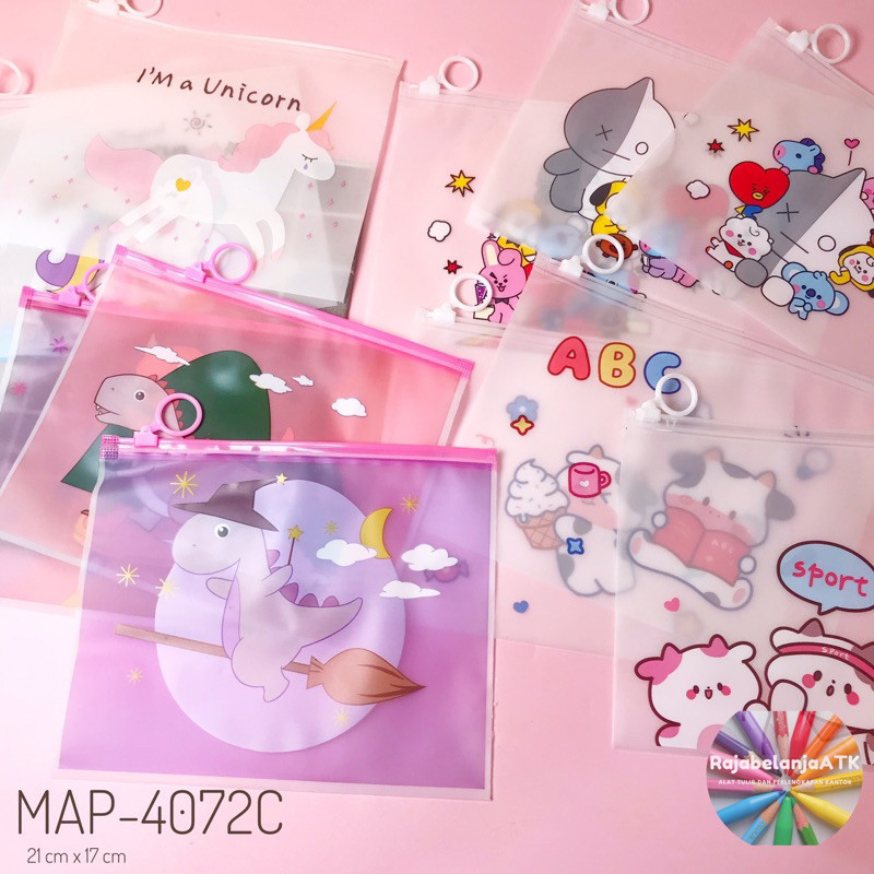 

Map Zipper Serba Guna / Tempat Pensil Ukuran A5 : 21cm x 17cm (MAP 4072C)