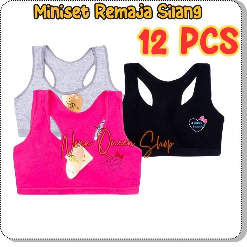 3,6,12Pcs Miniset Anak Remaja SD SMP Busa Tali Silang