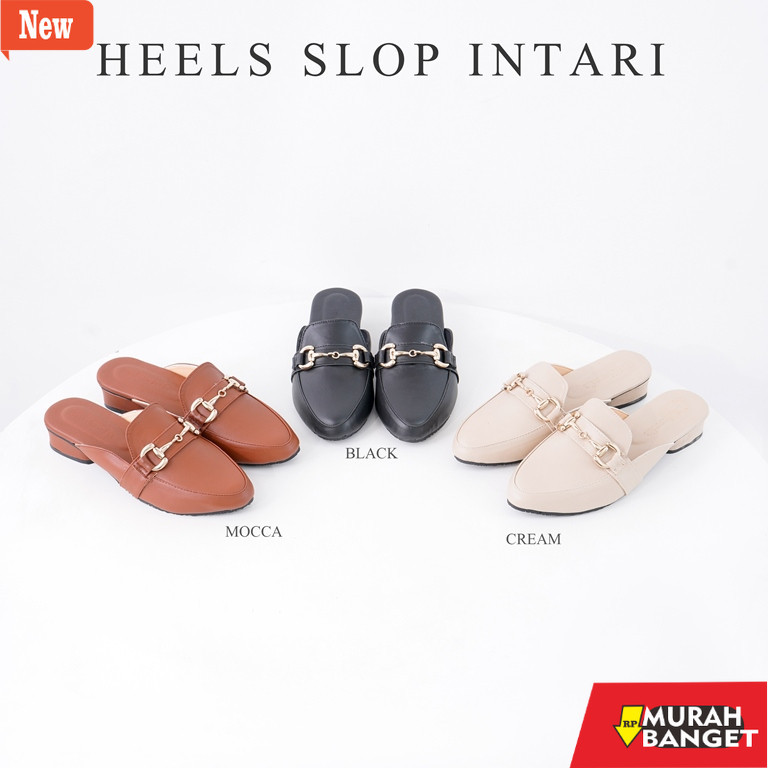 shopee haul sepatu heels wanita Handmadeshoesby - [Heels Murah] Heels Slop Intari