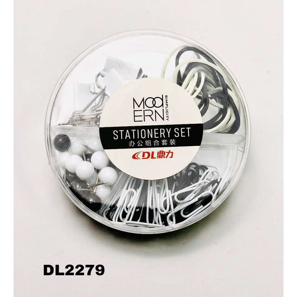 

Stationery Set Impor DL2279 Clip Set Warna Hitam Putih Penjepit Kertas Binde Clip 2 Colour - Satu Set - SHESB