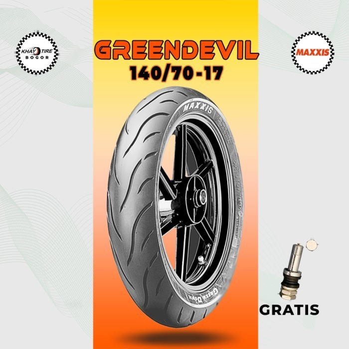 Ban Motor  -  MAXXIS GREENDEVIL 140/70 Ring 17 Tubeless
