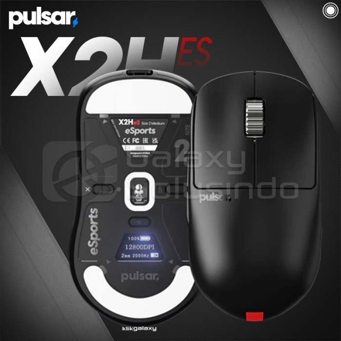 PULSAR X2H ES Esport Wireless Gaming Mouse - X2 H PX2HES OLED Display