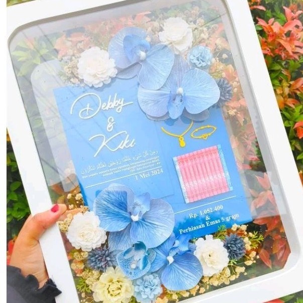 Mahar Akrilik transparan /mahar nikah akrilik Free Packing