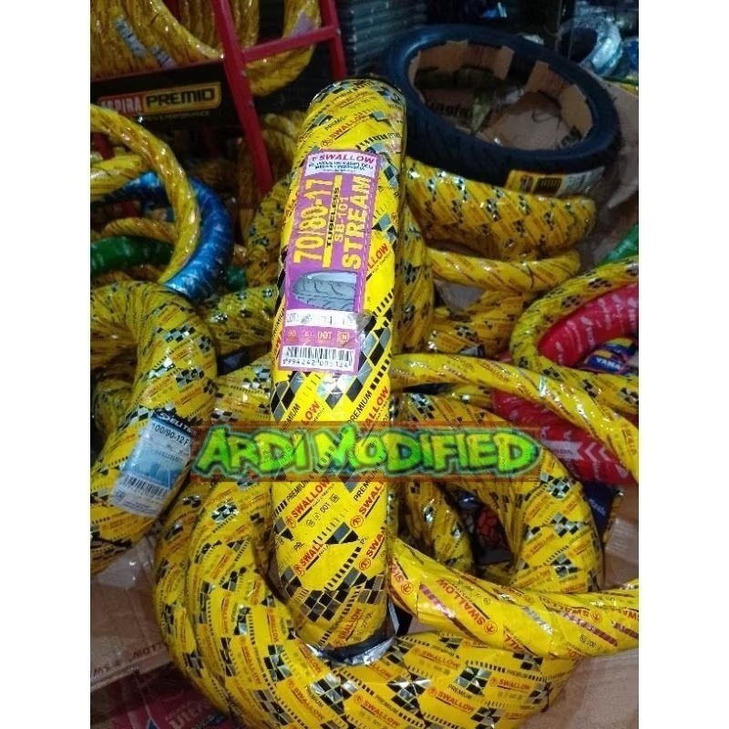 BAN LUAR MOTOR  SWALLOW  50/90/17 DRAG BLASTER.60/80/17DRAGBLASTER70/80/17STREAM