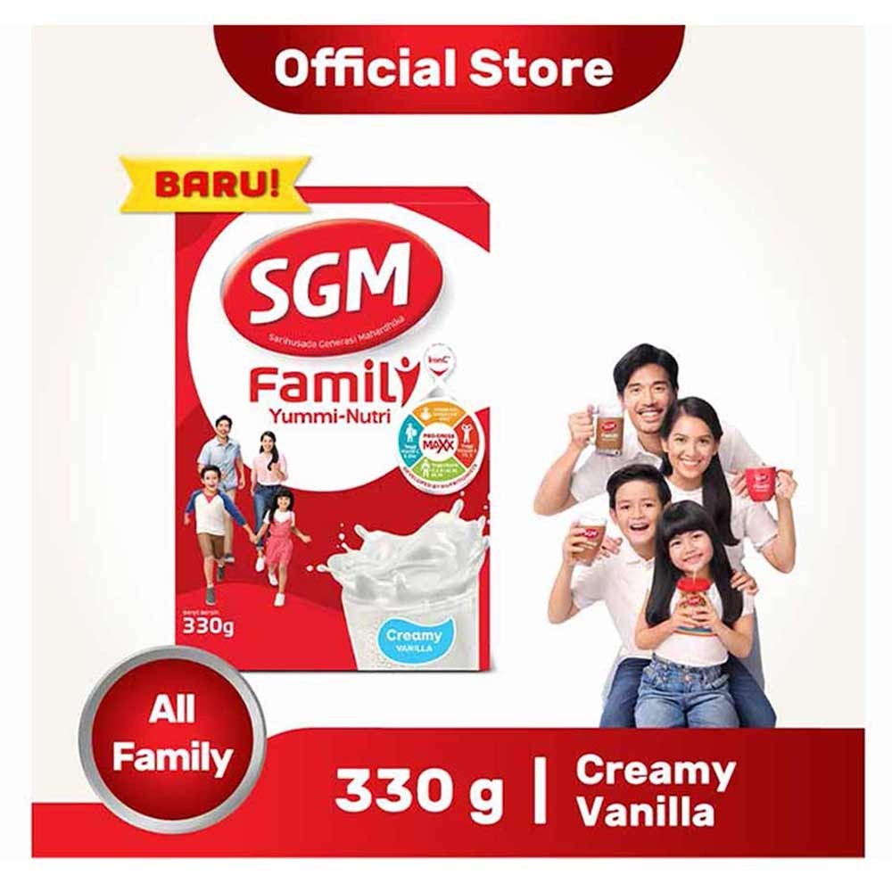 

SGM Family Yummi-Nutri Rasa Vanila 330 Gram