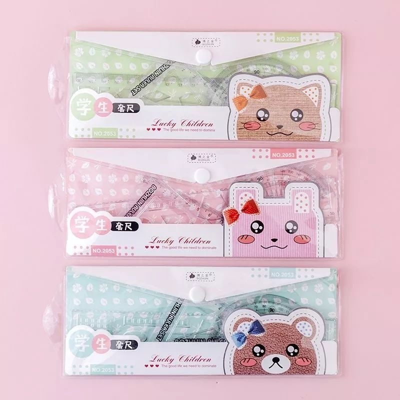 

PENGGARIS SET ISI 4 MODEL PENGGARIS PLASTIK 1 SET GARISAN SET RULES PENGARIS GITABE