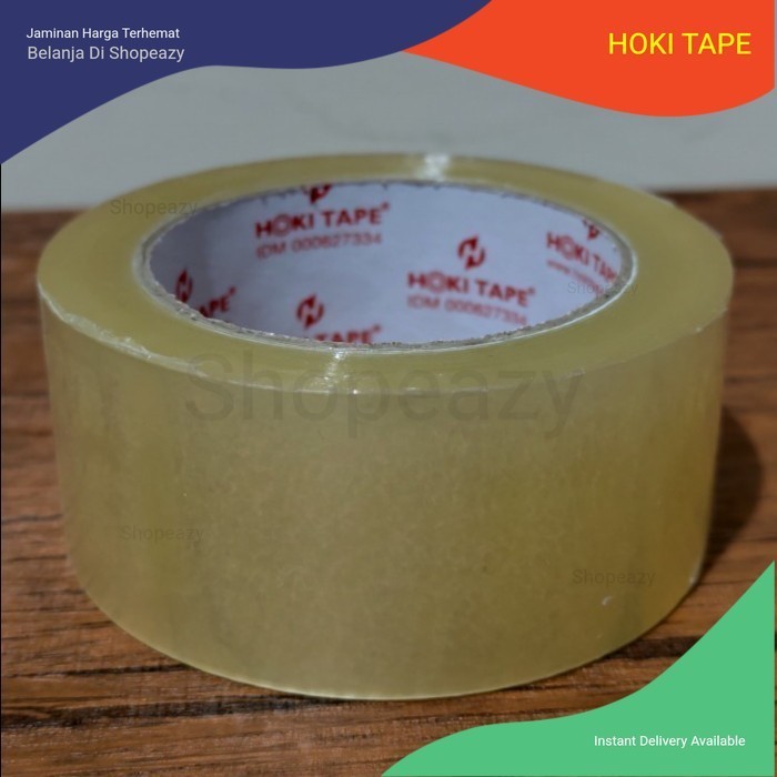 

6 Roll - Lakban Bening OPP Hoki Tape lengket 45mm x 100meter - kualitas terbaik