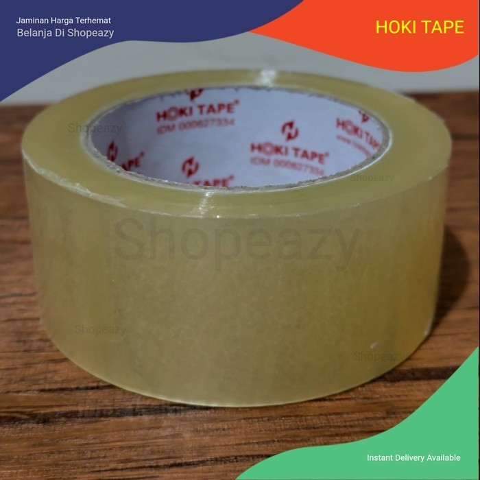 

6 Roll - Lakban Bening OPP Hoki Tape lengket 48mm x 100meter - kualitas terbaik