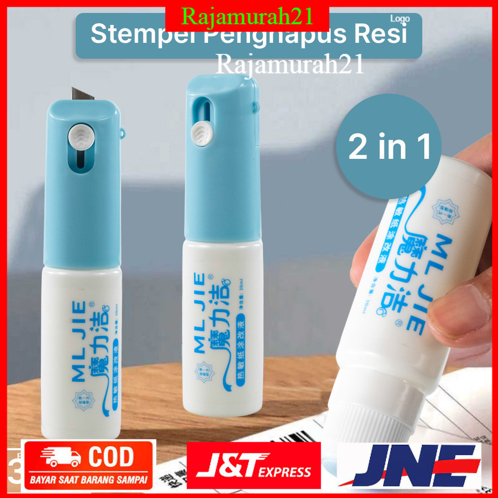 

ML JIE Stempel Penghapus Resi 2 in 1 Cutter Pembuka Paket - 7RHK47BL