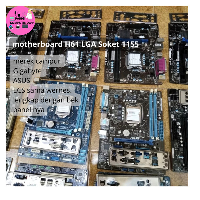 motherboard H61 LGA Soket 1155 TERMURAH
