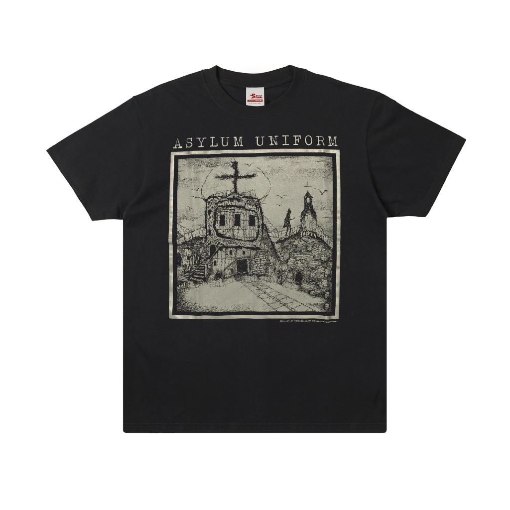 【COD】 Asylum Uniform - Welcome To Asylum T-Shirt - BLACK KAOS