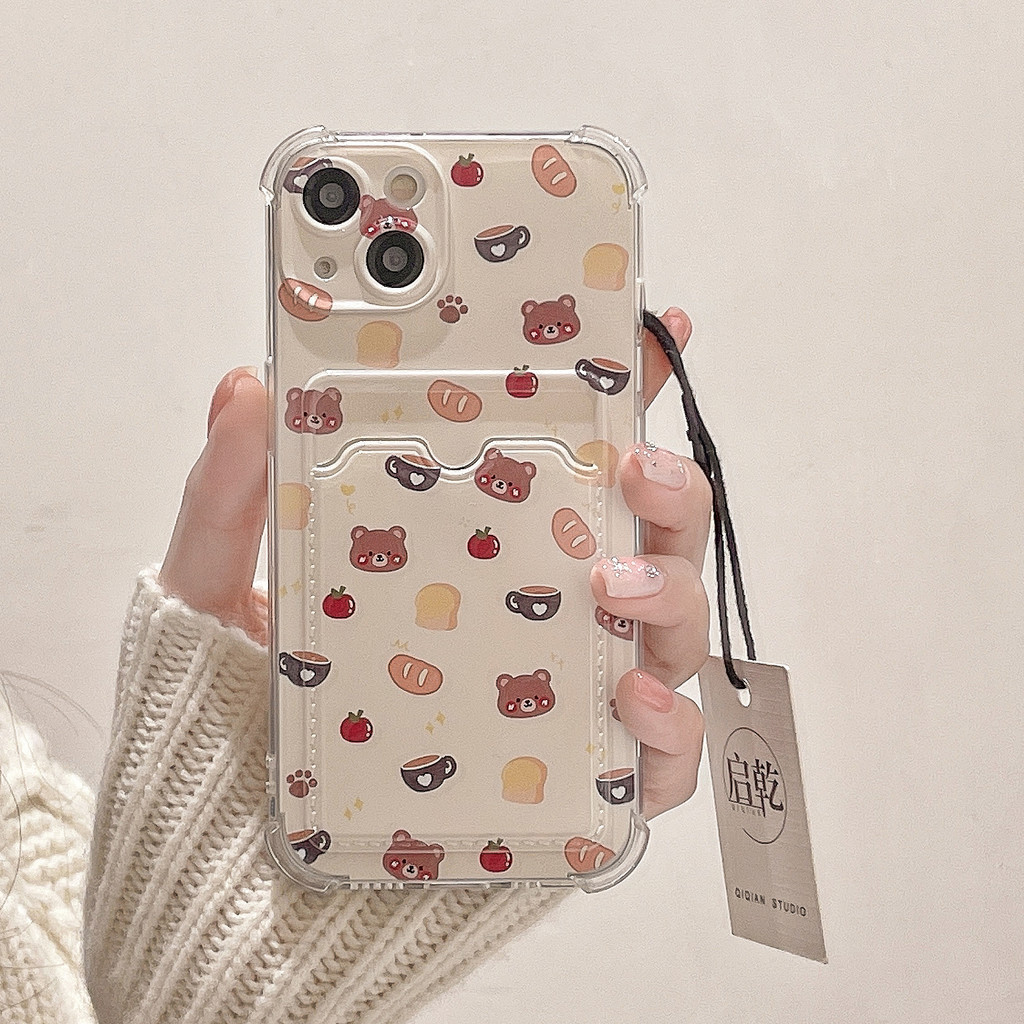 Penutup Kartu Lucu Creative Soft Case IPhone 17 Pro Max 17 Air 16 Pro Max 16 Plus 16E 13 13pro 13pro