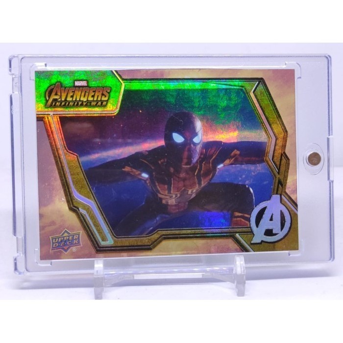 ORIGINAL Kartu Upper Deck Marvel Spiderman Spider Man Avengers HOLO